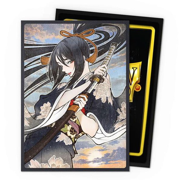 [A149] Dragon Shield - Confezione 100 Sleeves Standard Size Art Matte Dual Samurai