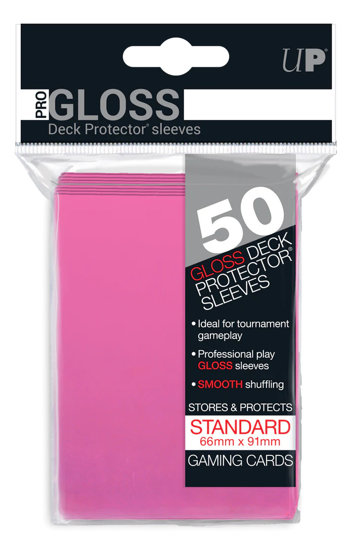 Ultra-PRO - Confezione 50 Sleeves Standard PRO-Gloss Bright Pink