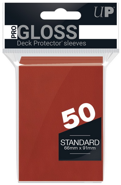 Ultra-PRO - Confezione 50 Sleeves Standard PRO-Gloss Red
