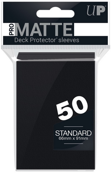 Ultra-PRO - Confezione 50 Sleeves Standard PRO-Matte Black