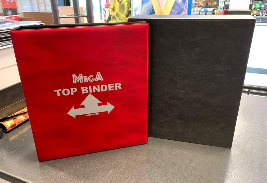 Masterphil - MEGA TOPBINDER Bundle Bustine Cards Collection Red (con 16 fogli)