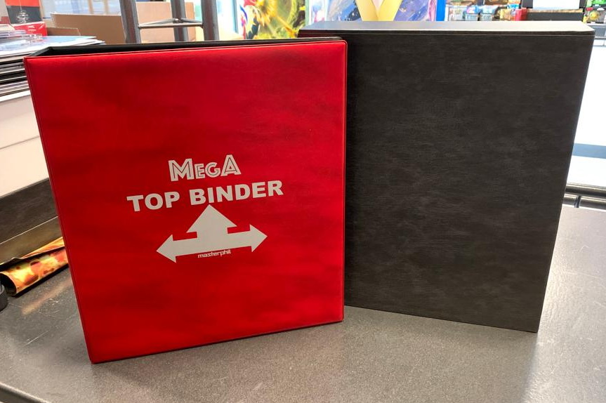 Masterphil - MEGA TOPBINDER Bundle Spille Cards Collection Red (con 5 fogli)