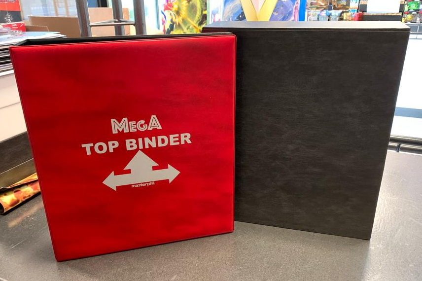 Masterphil - MEGA TOPBINDER Bundle Toploader Cards Collection Red (con 32 fogli)