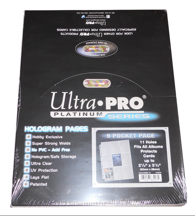 Ultra Pro - Confezione 100 Fogli a 9 tasche Platinum