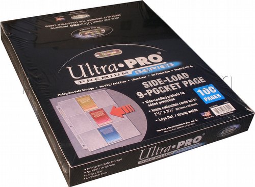 Ultra Pro - Confezione 100 Fogli a 9 tasche Side-Load Clear