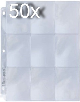 Ultra Pro - 50x Foglio a 9 tasche Silver