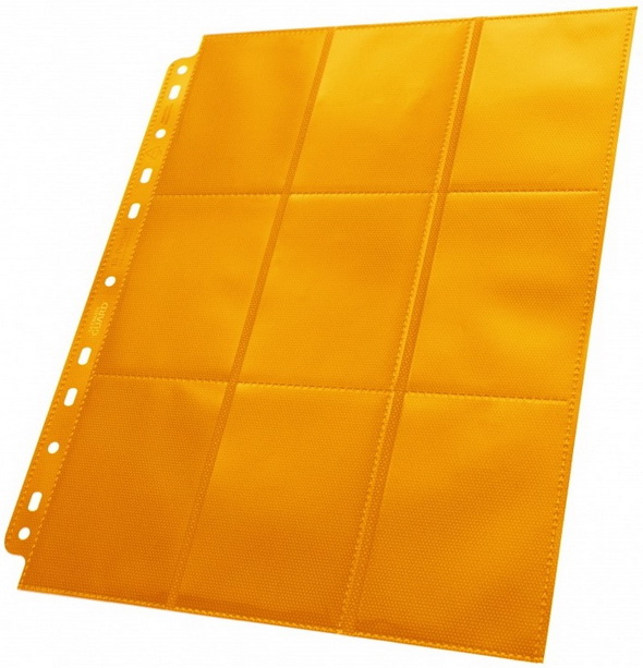 Ultimate Guard - Foglio a 9+9 tasche Side-Load Orange (primo formato)
