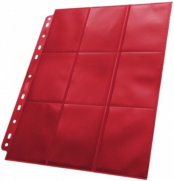 Ultimate Guard - Foglio a 9+9 tasche Side-Load Red (primo formato)