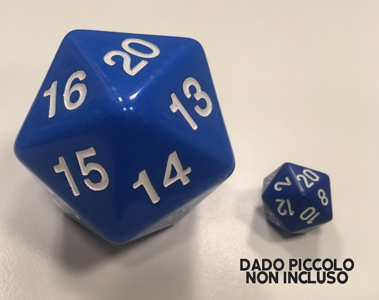 D20 Countdown Die 55mm Blue