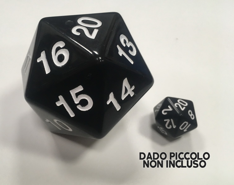 D20 Countdown Die 55mm Black