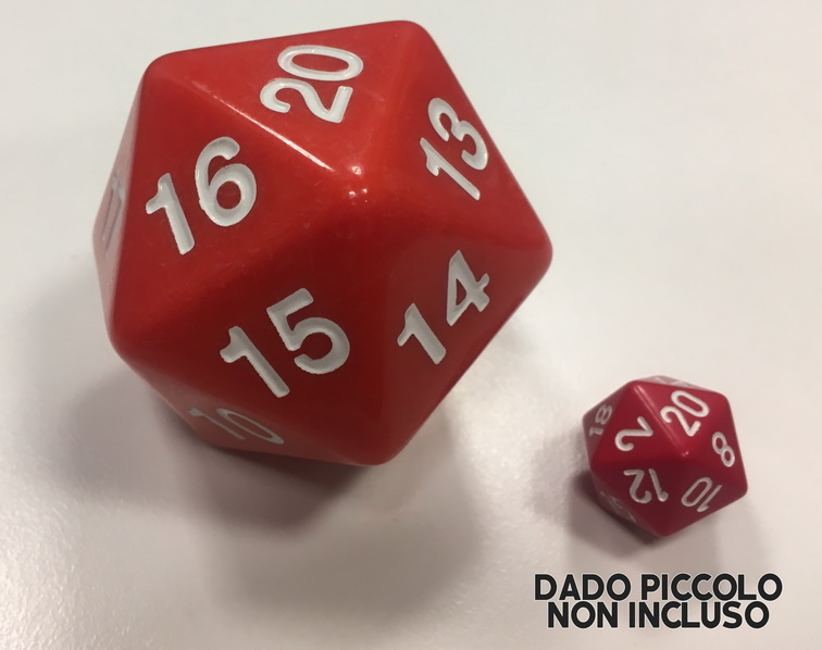 D20 Countdown Die 55mm Red