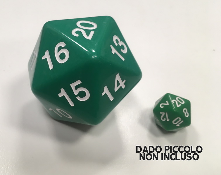 D20 Countdown Die 55mm Green