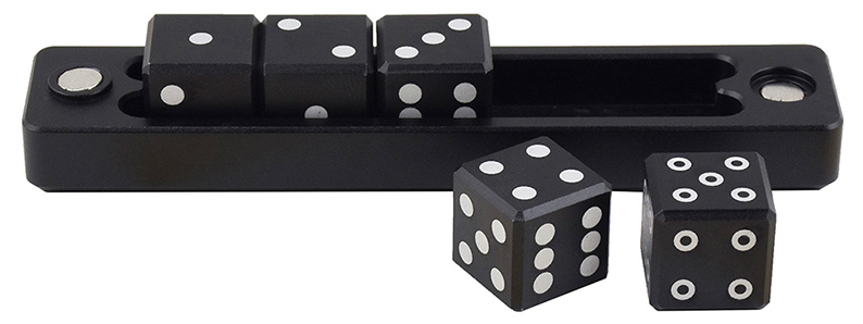 Ultra Pro - Gravity Dice D6 Set 5 Dadi Black