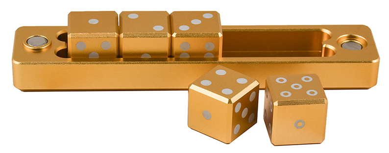 Ultra Pro - Gravity Dice D6 Set 5 Dadi Gold