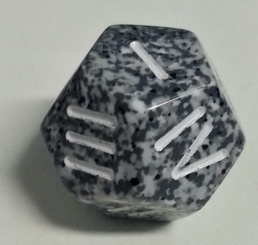 Dadi vari - D4 Numeri Romani Granite
