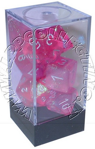 [SA01] Set 7 Dadi - Borealis Pink w/silver