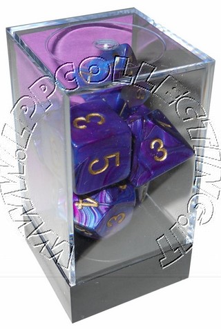 [SA50] Set 7 Dadi] - Lustrous Purple w/gold