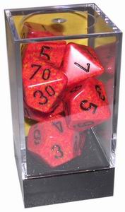[SP02] Chessex - Set 7 Dadi Speckled Fire