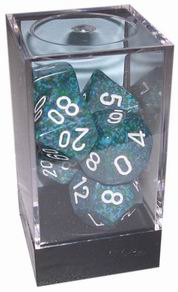 [SP10] Chessex - Set 7 Dadi Speckled Sea