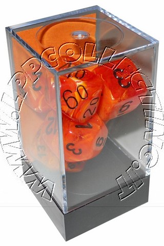 [SA36] Set 7 Dadi - Vortex Orange w/black