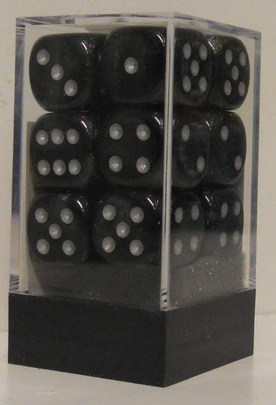 [SA06] Chessex - Set 12 Dadi 16 mm Borealis Smoke w/silver