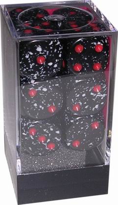[SP06] Chessex - Set 12 Dadi 16 mm Speckled Space
