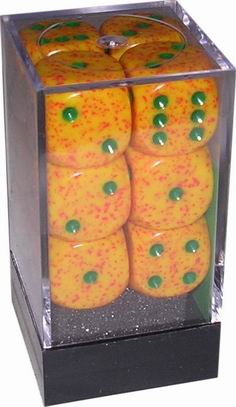 [SP09] Chessex - Set 12 Dadi 16 mm Speckled Lotus