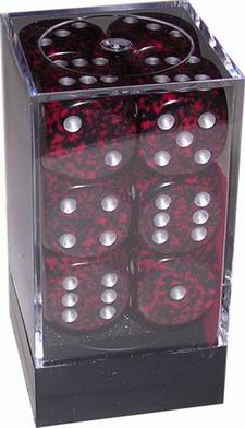 [SP21] Chessex - Set 12 Dadi 16 mm Speckled Silver Volcano
