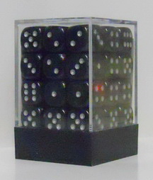 [SA06] Chessex - Set 36 Dadi 12 mm Borealis Smoke w/silver