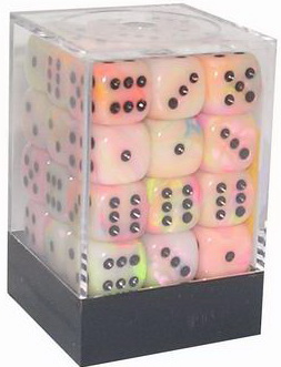 [SA15] Chessex - Set 36 Dadi 12 mm Festive Circus /black