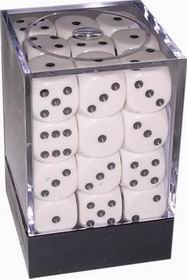 [OP02] Chessex - Set 36 Dadi 12 mm Opaque White/Black