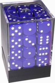[OP11] Chessex - Set 36 Dadi 12 mm Opaque Purple/White