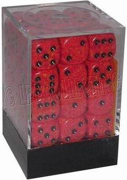 [SP02] Chessex Set 36 Dadi 12 mm - Speckled Fire