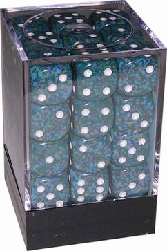 [SP10] Chessex Set 36 Dadi 12 mm - Speckled Sea