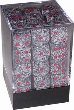 [SP13] Chessex Set 36 Dadi 12 mm - Speckled Granite
