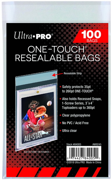 Ultra Pro - One-Touch Resealabre Bags (100 bags)