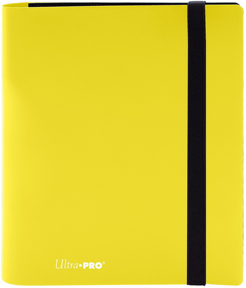 Ultra PRO - PRO-Binder 4-Pocket Eclipse 4+4 tasche/20 fogli Lemon Yellow