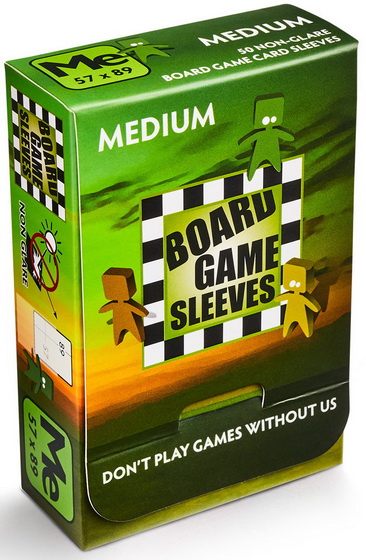 Arcane Tinmen - Confezione 50 non-glare (opache) Board Game Sleeves Medium 57x89 mm