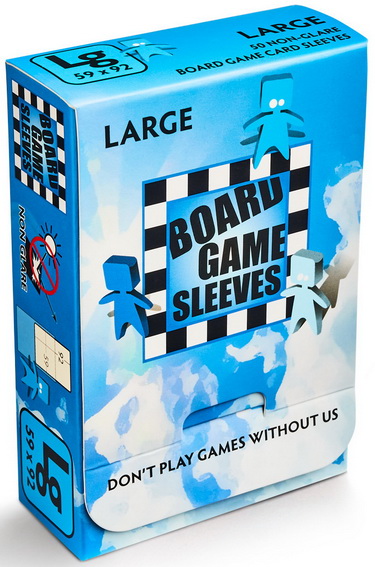 Arcane Tinmen - Confezione 50 non-glare (opache) Board Game Sleeves Large 59x92 mm