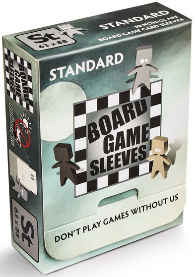 Arcane Tinmen - Confezione 50 non-glare (opache) Board Game Sleeves Standard 63x88 mm