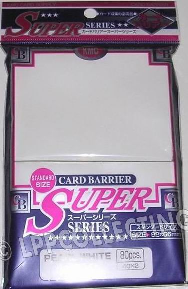 KMC Super Series - Confezione 80 Sleeves Standard White [bianco]