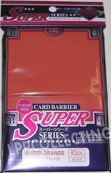 KMC Super Series - Confezione 80 Sleeves Standard Orange [arancio]