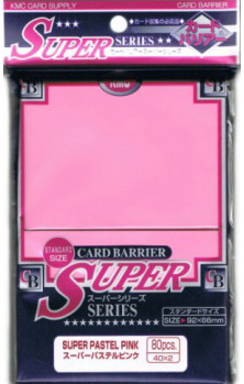 KMC Super Series - Confezione 80 Sleeves Standard Pastel Pink [rosa pastello]