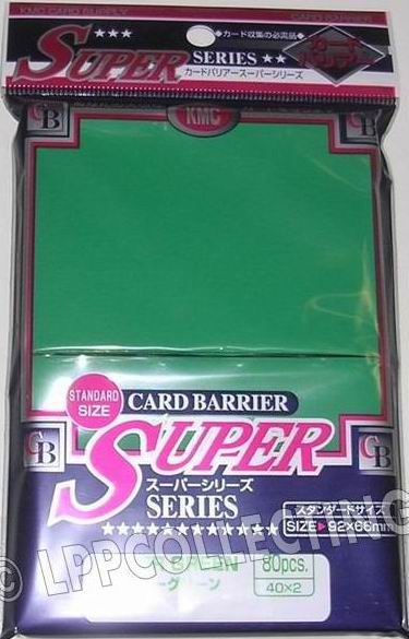 KMC Super Series - Confezione 80 Sleeves Standard Green [verde]