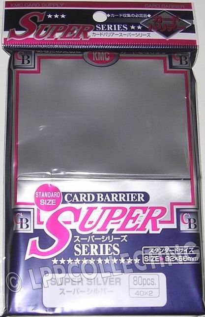 KMC Super Series - Confezione 80 Sleeves Standard Silver [argento]
