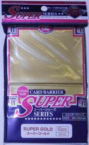 KMC Super Series - Confezione 80 Sleeves Standard Gold [oro]