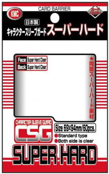 KMC Standard OverSleeves - Confezione 60 Character Sleeve Guarde Super Hard