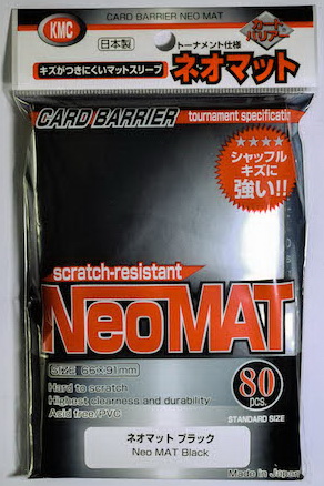 KMC Neo Mat - Confezione 80 Sleeves Standard Neo Mat Black