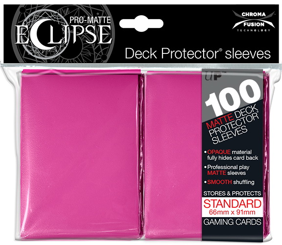 [ECL 1] Ultra Pro - Conf. 100 Sleeves Standard Eclipse Hot Pink (85609)