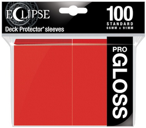 [ECL 6] Ultra Pro - Conf. 100 Sleeves Standard Eclipse Pro Gloss Apple Red